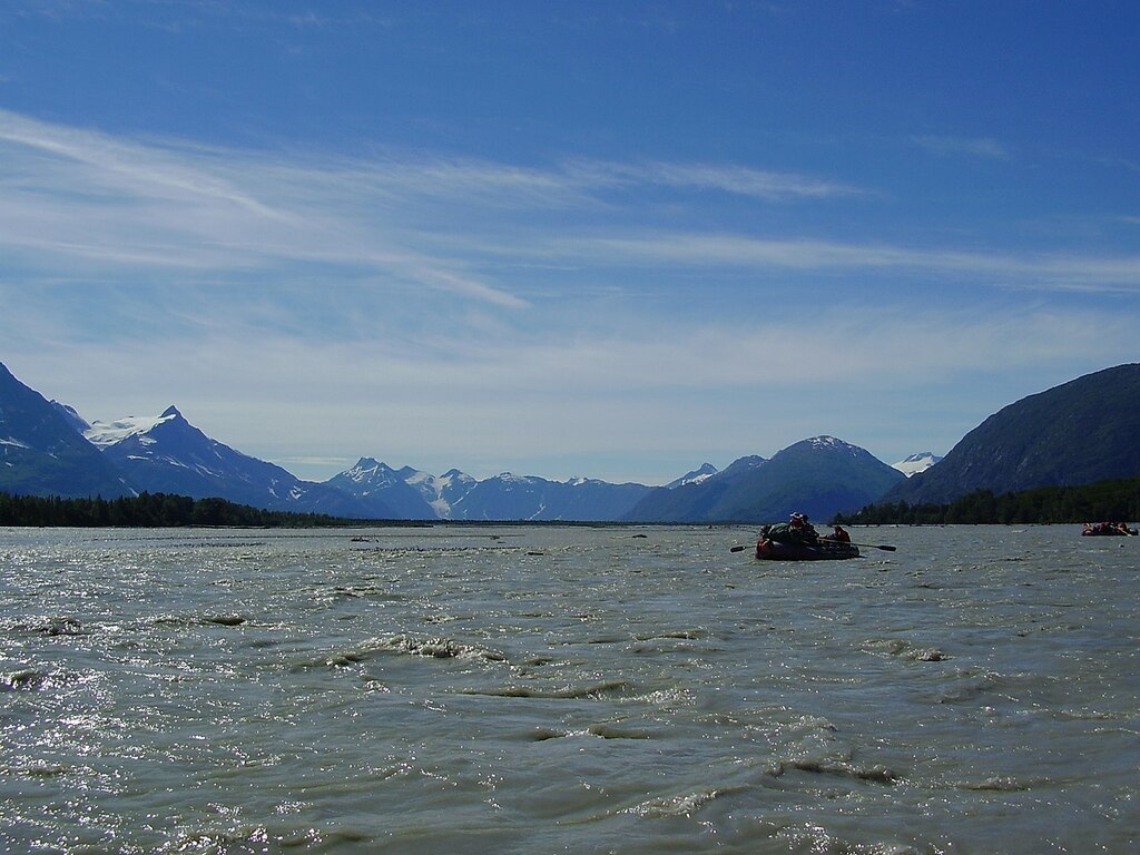 Confluence of Alsek and Tatshenshini rivers