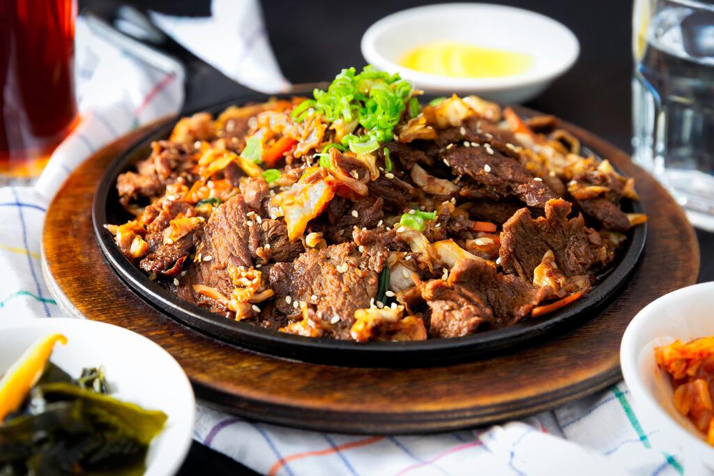 Cooked Asian meat