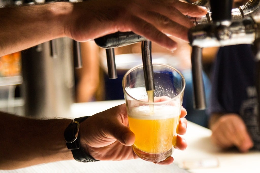 Beer on tap