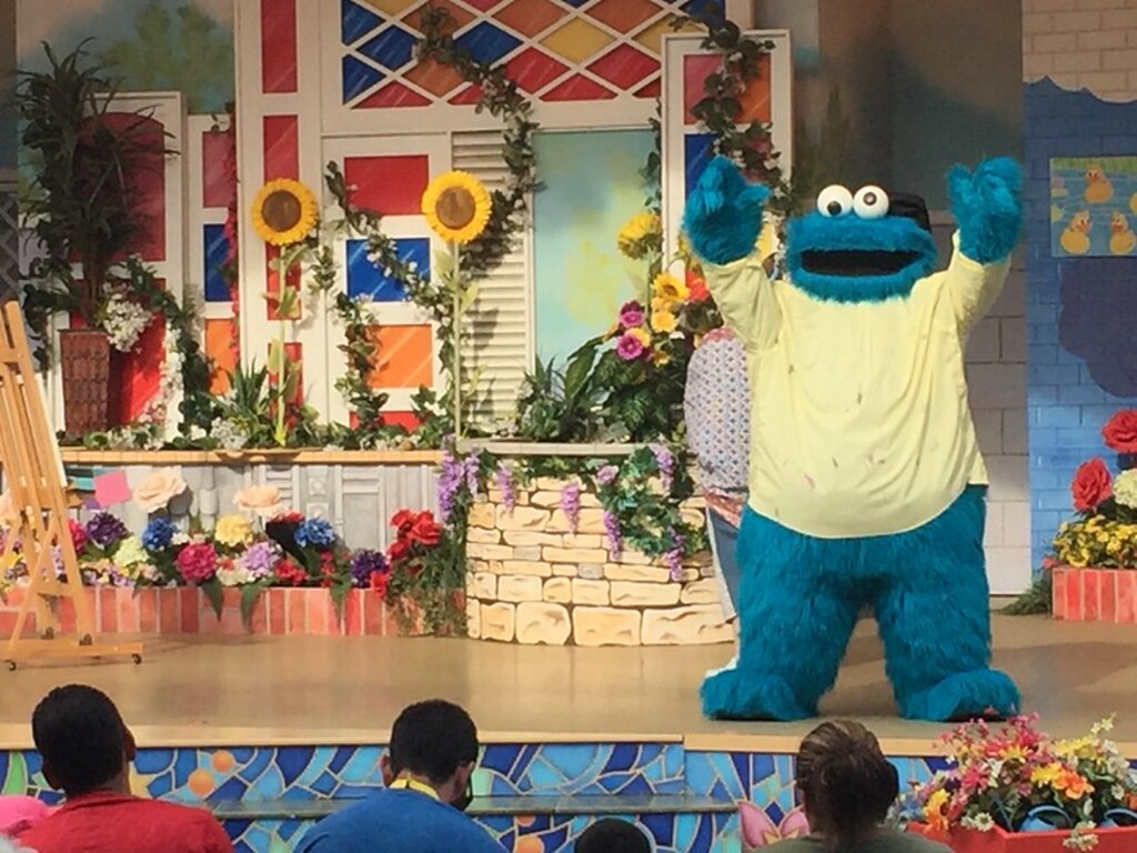 Cookie Monster at Sesame Place
