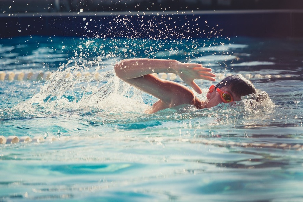 Swimming laps