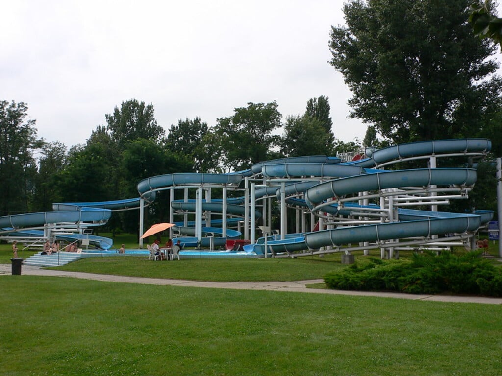 Palatinus Strand on Margaret Island, Budapest
