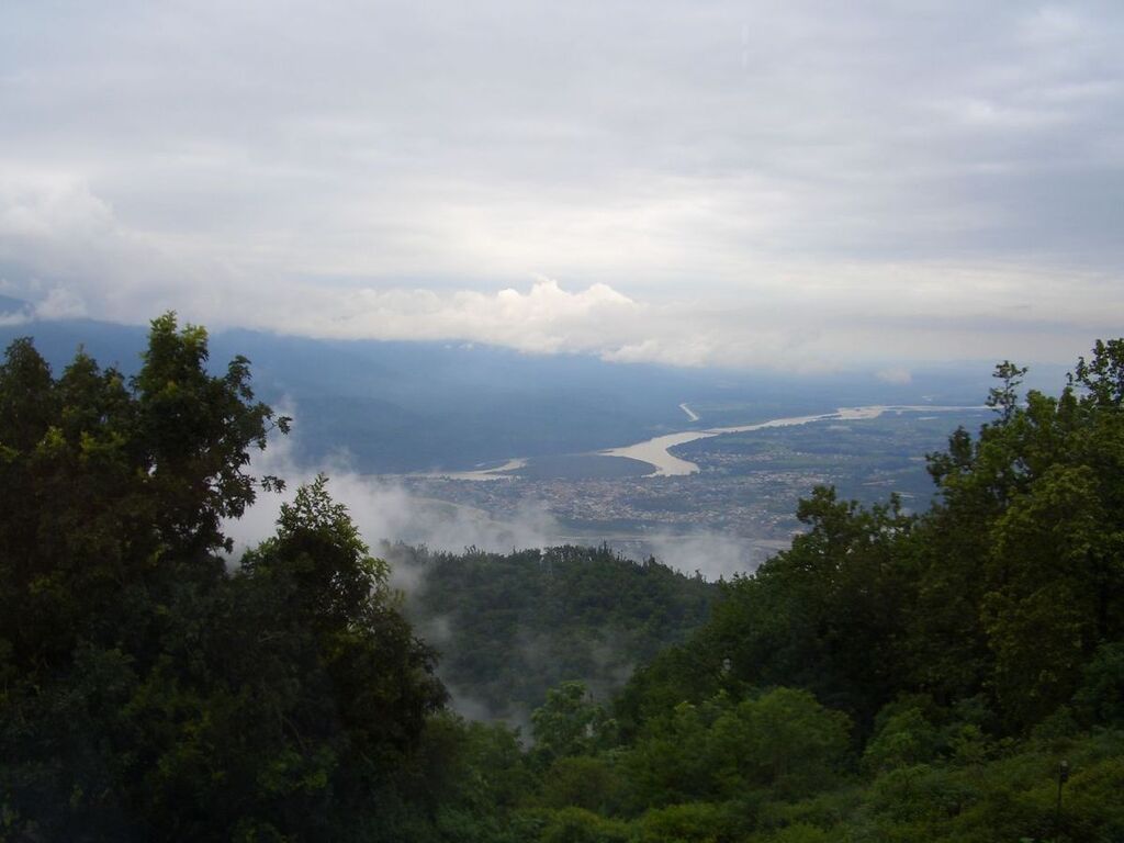 Himalayan view from Ananda spa, Narendra Nagar