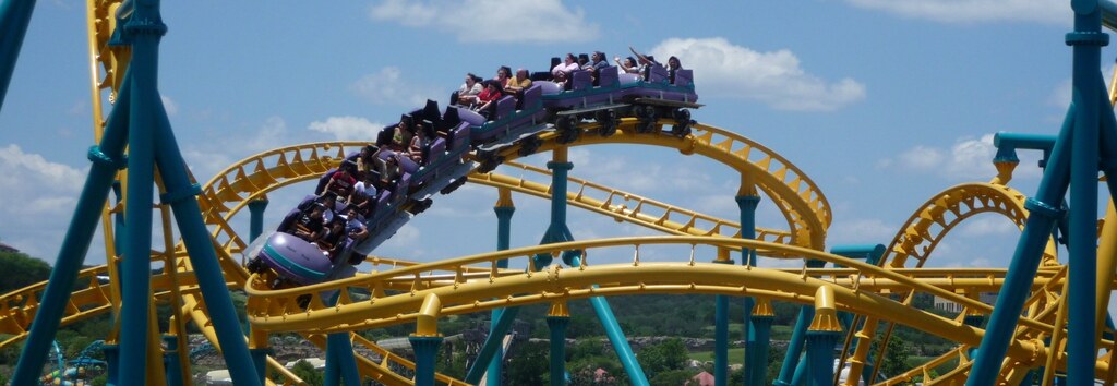 Poltergeist Roller Coaster at Six Flags Fiesta