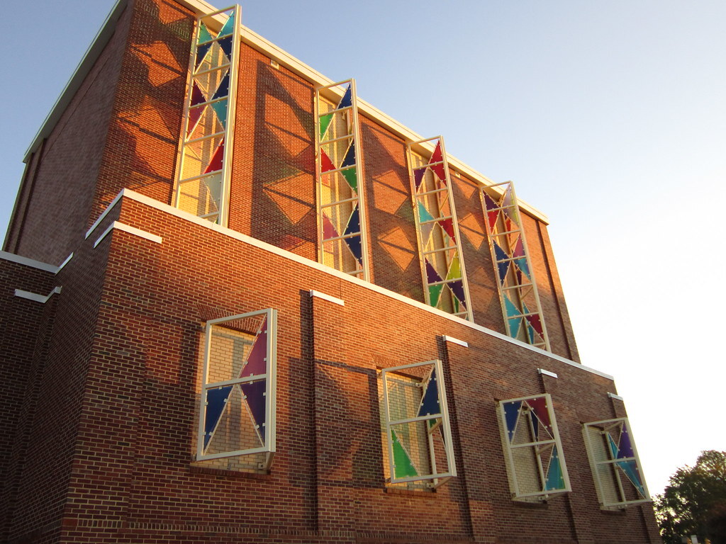 Cary Arts Center glass wall