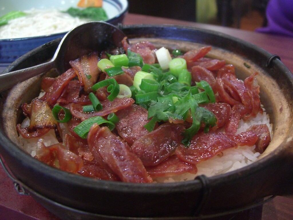Chinese Sausage and Cured Pork Hotpot Rice - First Taste