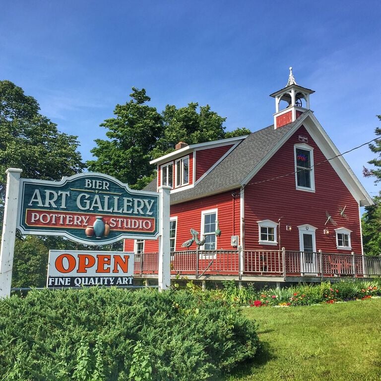 things to do in charlevoix mi | browse eclectic wares at bier art gallery & pottery studio