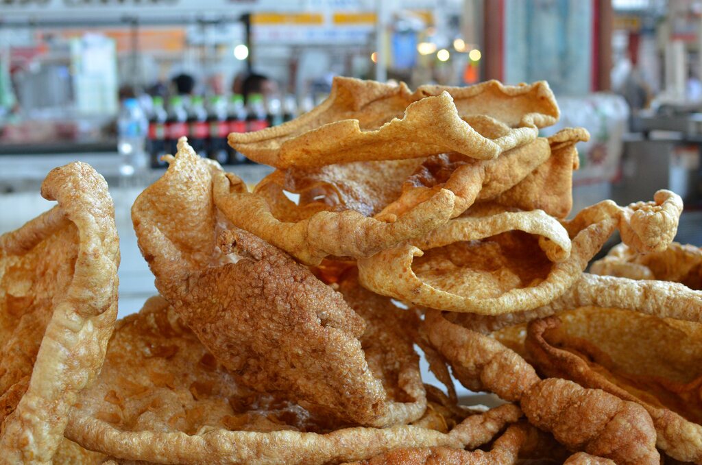 Chicharrón fried pork rinds