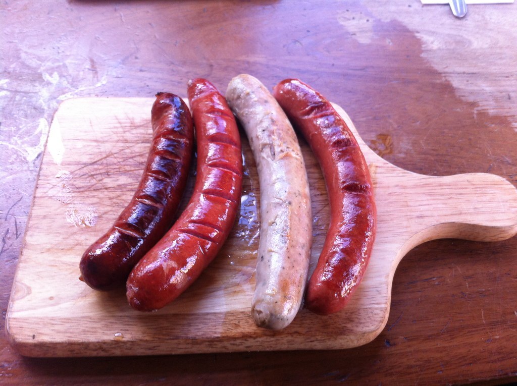 German sausage platter