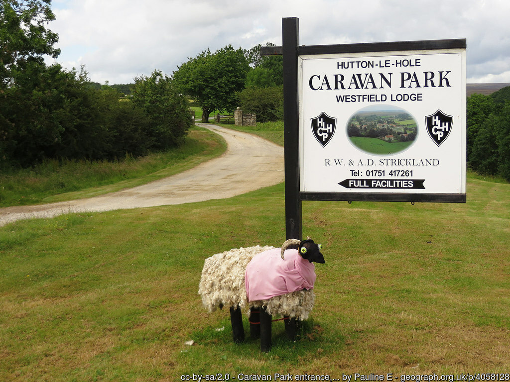 Caravan Park entrance, Westfield Lodge