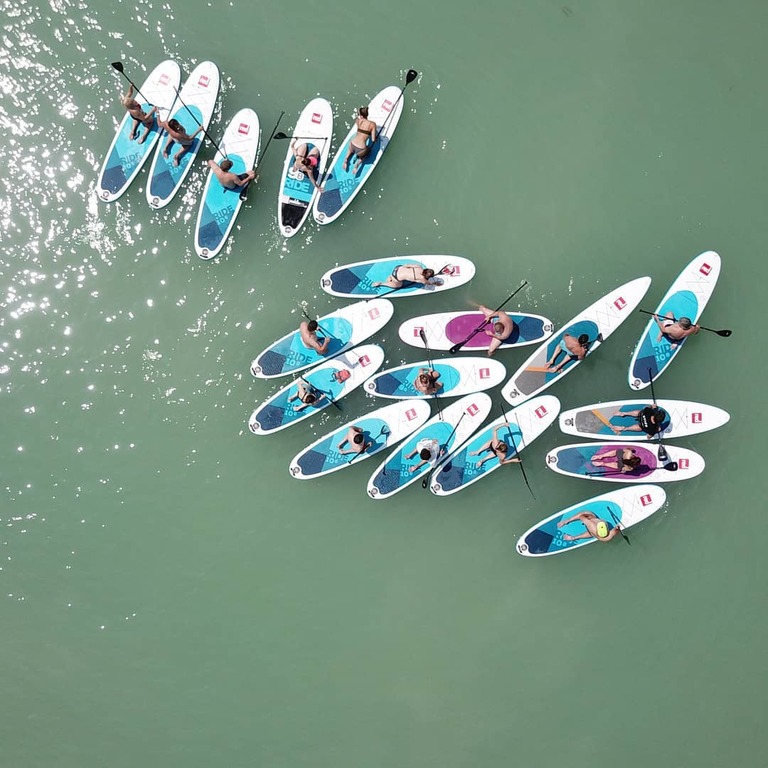 things to do in tihany | go paddle boarding in lake balaton