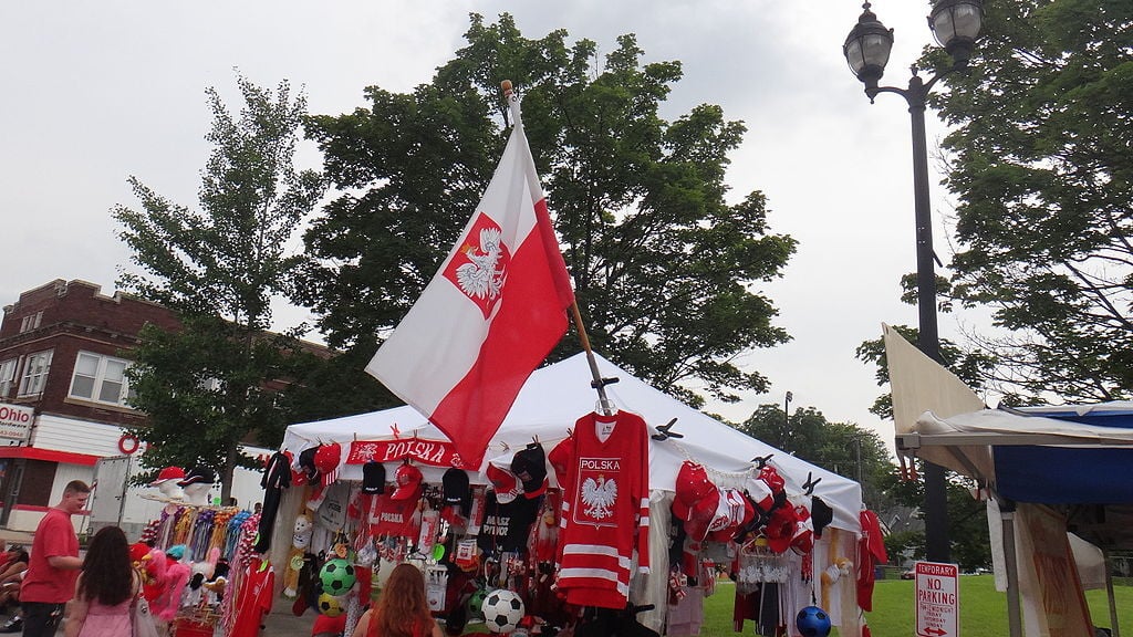 Lagrange street Polish Festival items booth