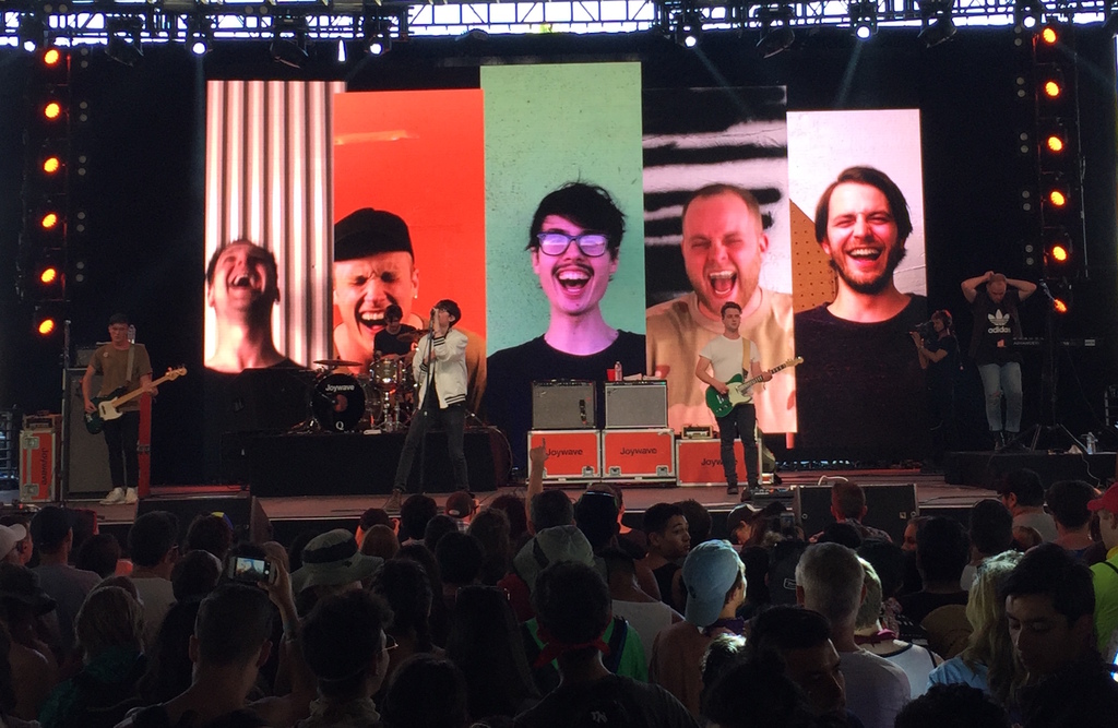 Joywave performing at Coachella Valley Music & Arts Festival April 17, 2016