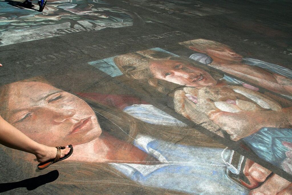 Chalk art