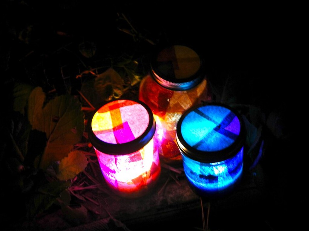Candlelight Jars Collage