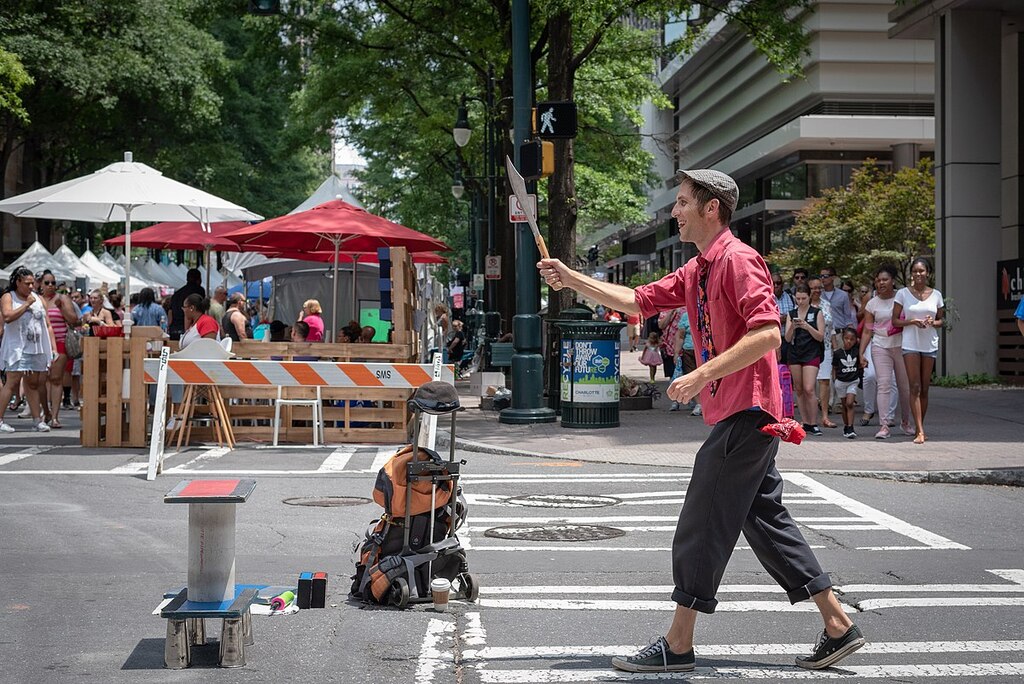  Street Performer during Taste of Charlotte