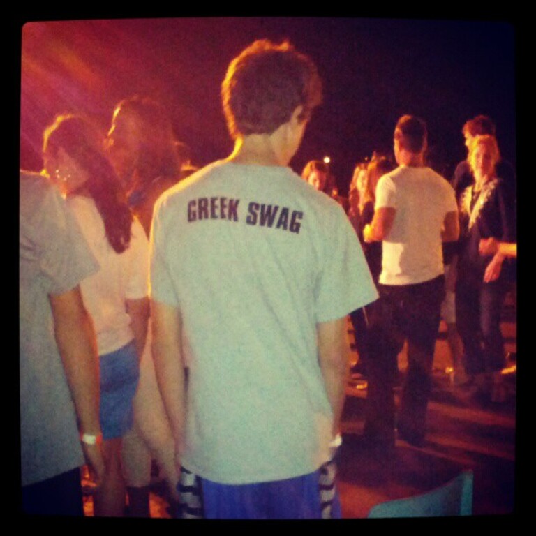 Greek swag.  At the Dayton Ohio Greek festival.