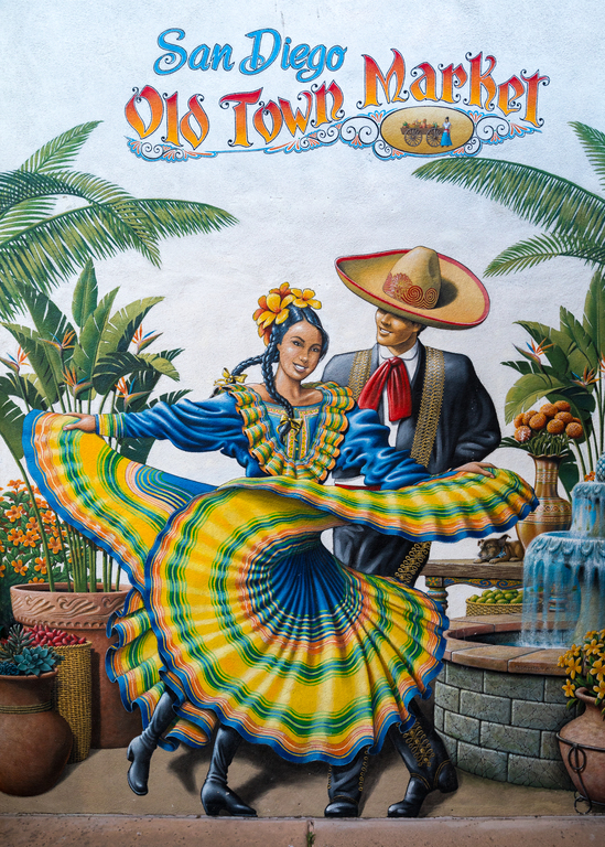 Mural in Old Town, San Diego