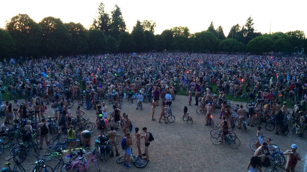 World Naked Bike Ride Portland 2014