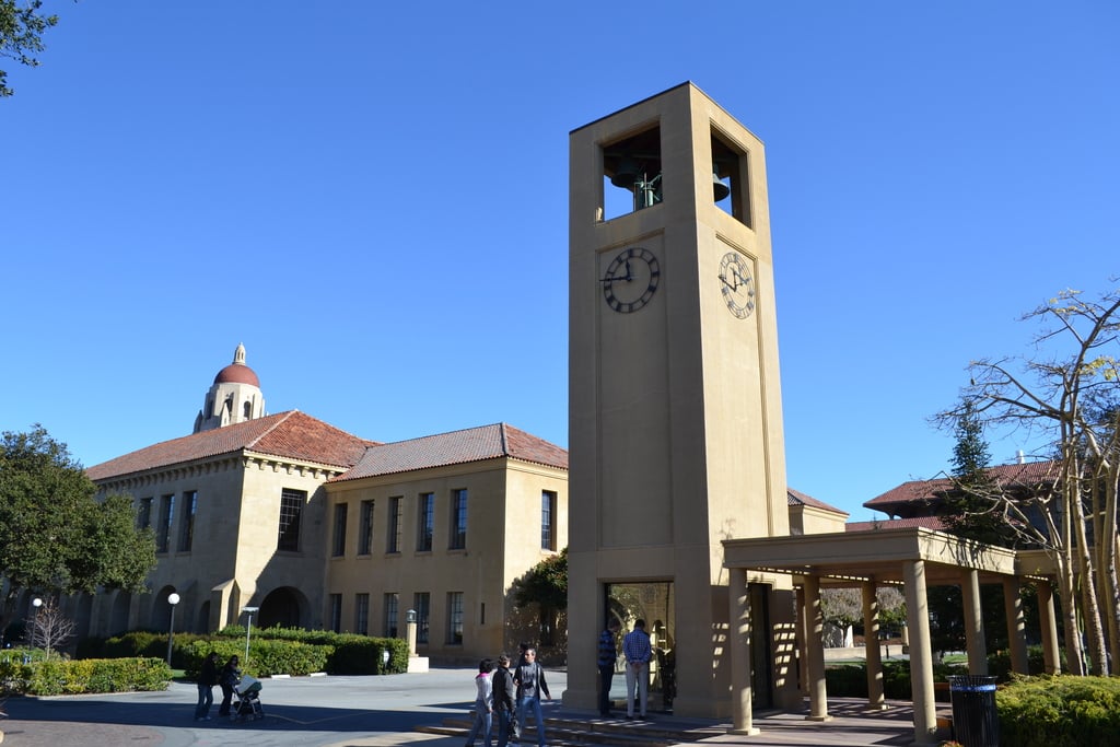 Clock tower at Stanford University