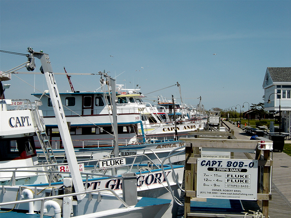 Captree state park NY docks