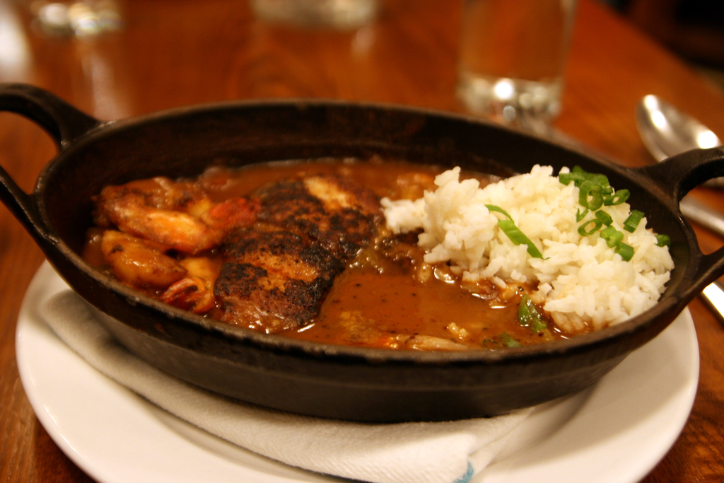 Cajun seafood dish