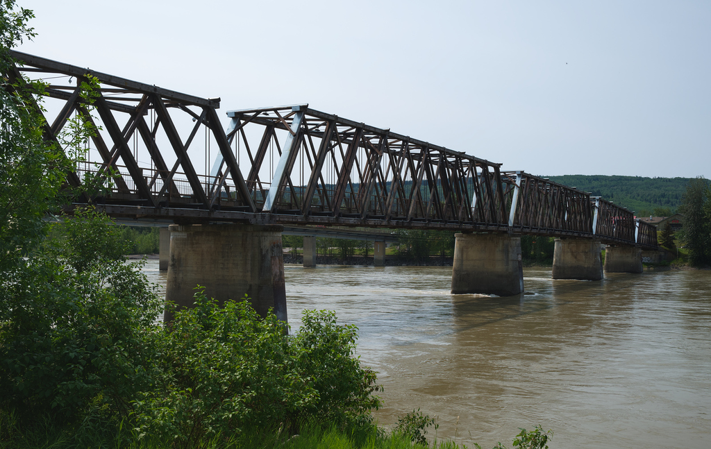 Quesnel Fraser River foot bridge (DSCF5078)