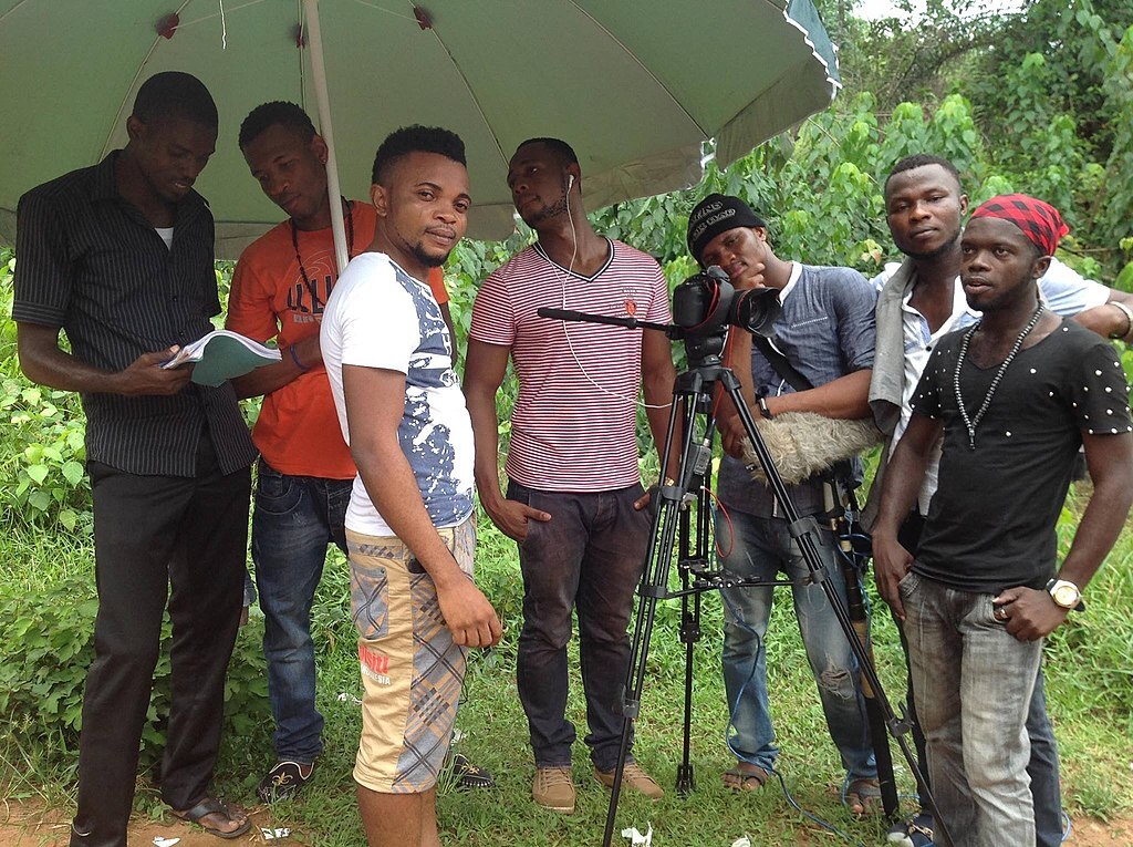 Shooting a nollywood movie in Awka