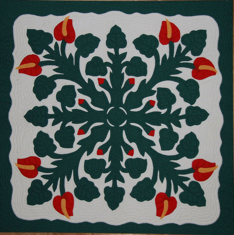 Hawaiian Applique Quilt 