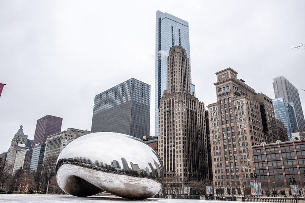 Cloud Gate Socially Distanced
