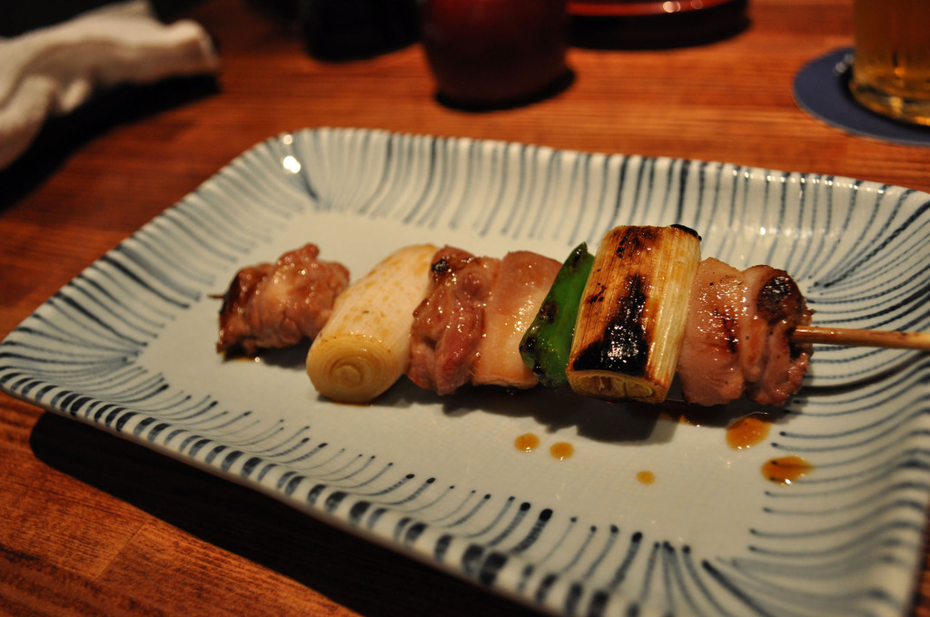 Yakitori - chicken thigh and negi