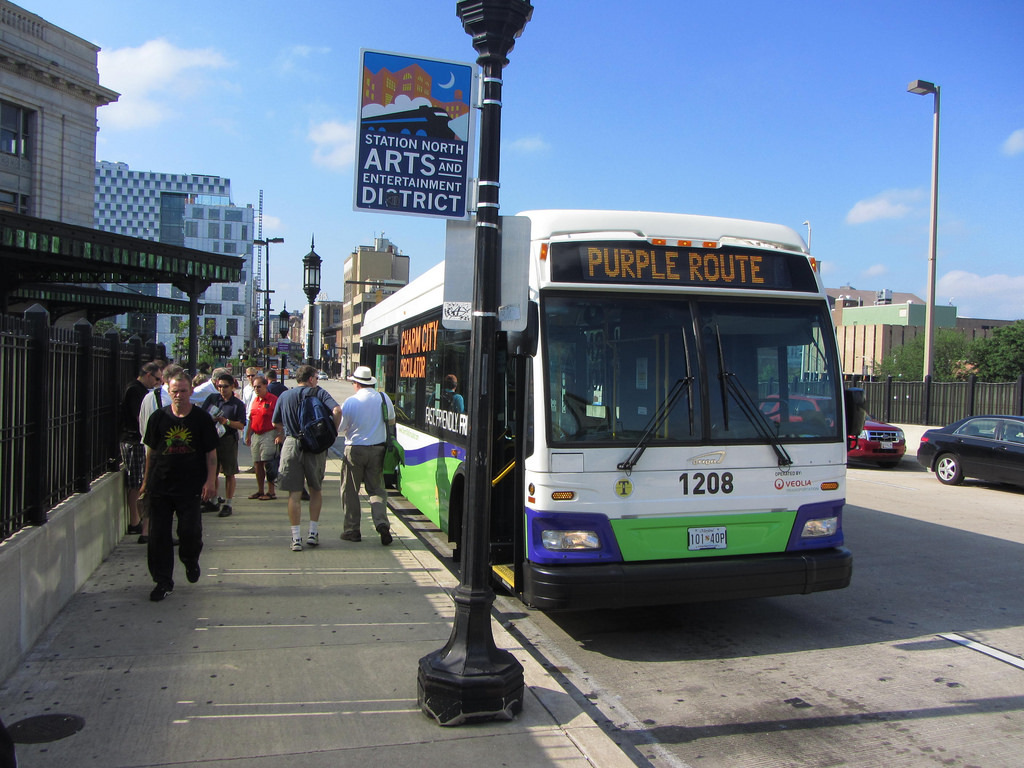 20120729 16 Charm City Circulator bus, Penn Station