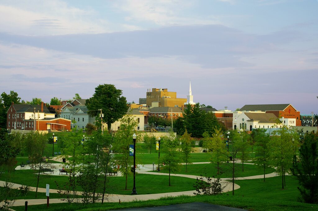Cookeville at sunset
