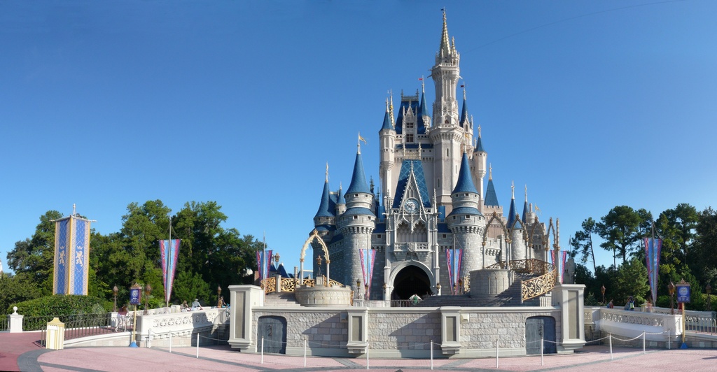 Magic Kingdom - Cinderella Castle panorama - by mrkathika