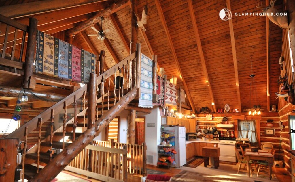 Spacious Log Cabin on 15-Acre Property near Lake Michigan