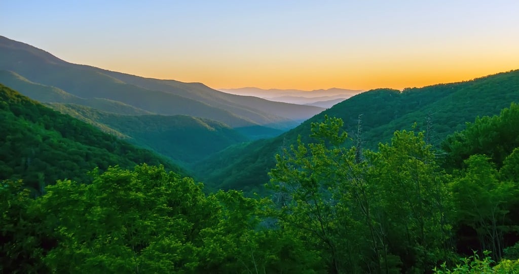 things to do in waynesville north carolina | enjoy the views of the blue ridge mountains while driving along blue ridge parkway loop