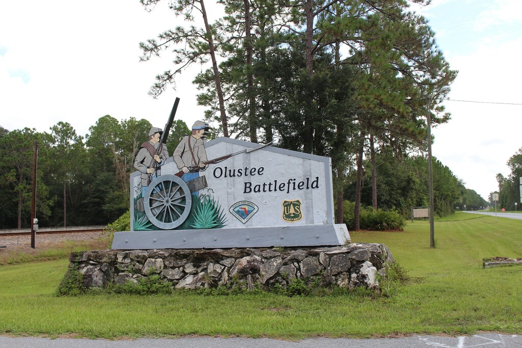 Olustee Battlefield sign