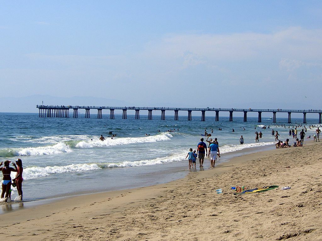 Hermosa beach summer day