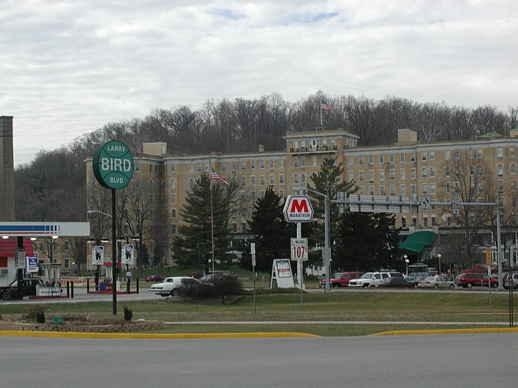 French Lick Resort and Larry Bird Boulevard, French Lick, Indiana 01-13-2002
