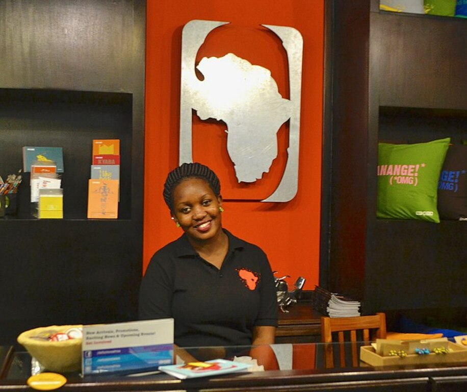 Definition Africa shop in the hip Acacia Mall, Kampala. Re-definining the value of Africa by promoting African products