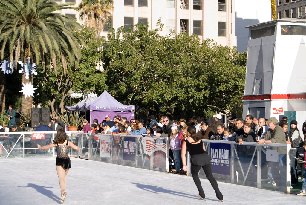 Ice Skating at Pershing Square