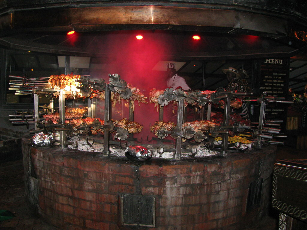 Carnivore Restaurant charcoal pit