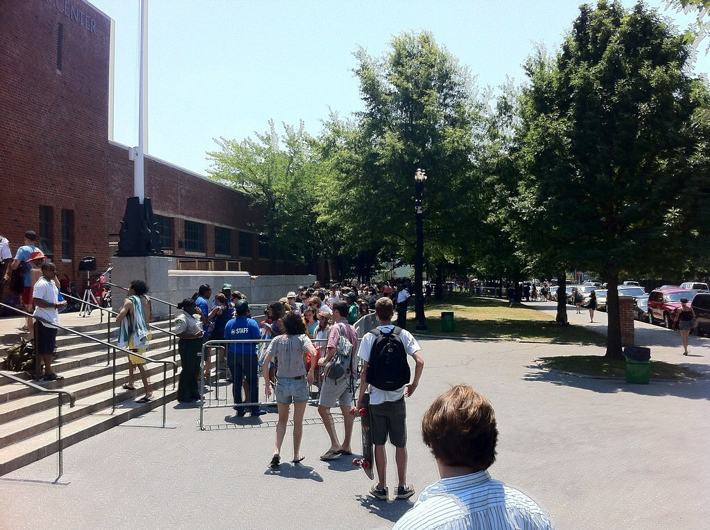 The line for the pool