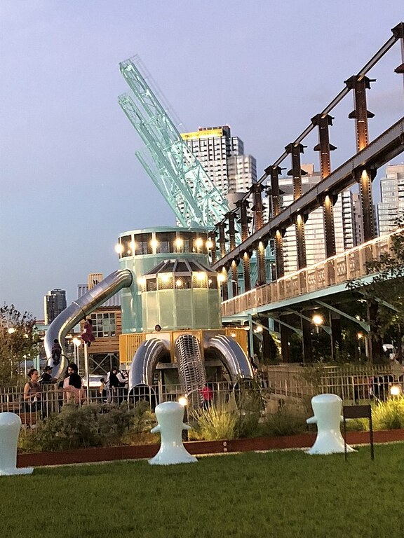 Domino Park, Brooklyn - Early Evening View - Panoramic 12