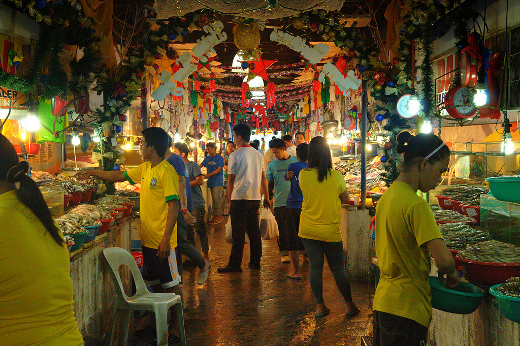 the philippines: seaside market in manila