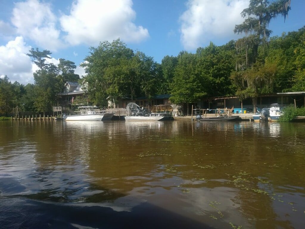 Fanboat, Cajun Pride Swamp Tour, Honey Island, Sidell, Louisiana, USA
