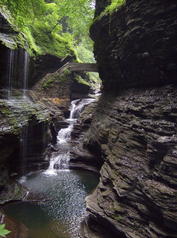 Rainbow Falls Watkins Glen State Park New York