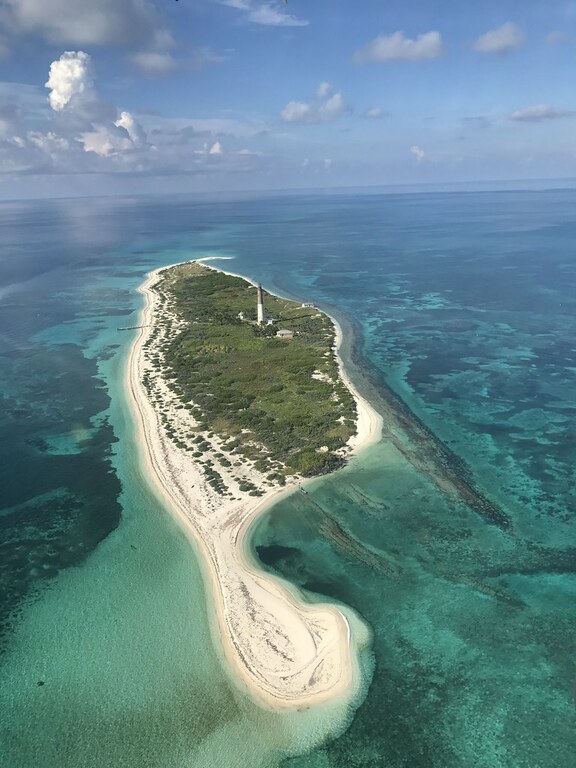 aerial view of Dry Tortugas National Park