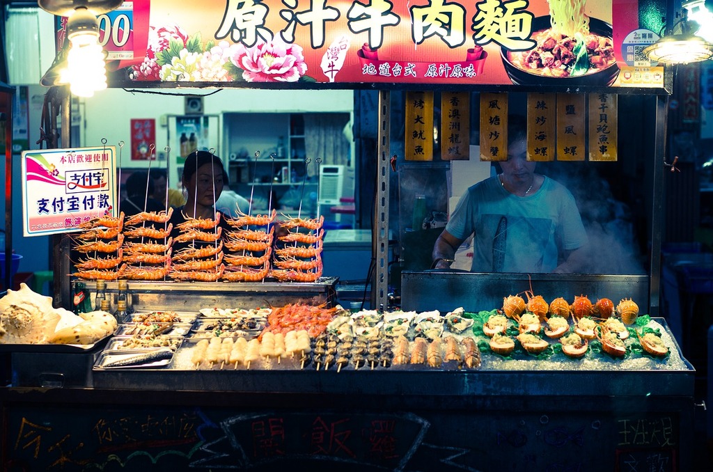 Seafood stall