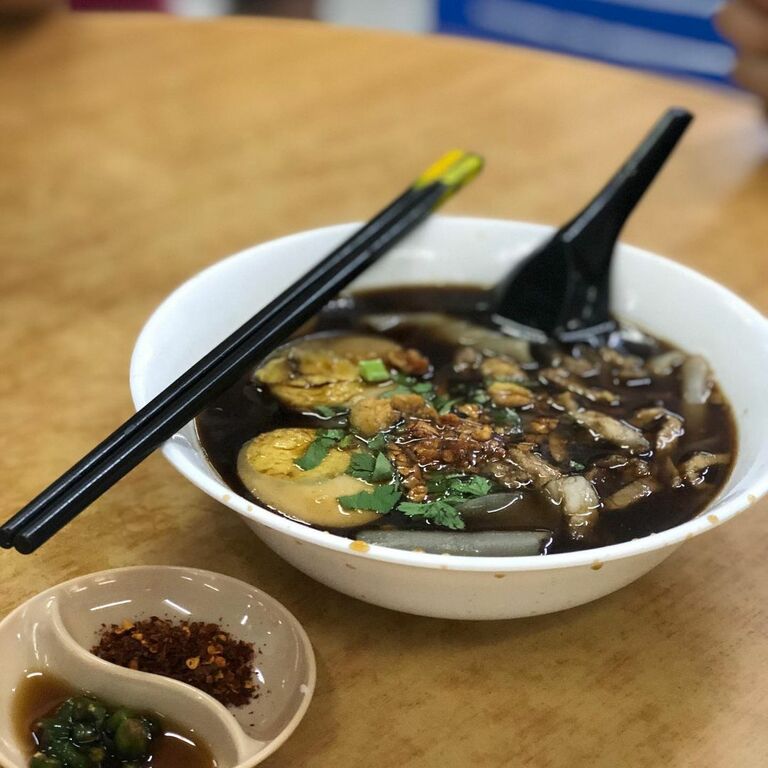 street food in malaysia | koay chiap (duck porridge)